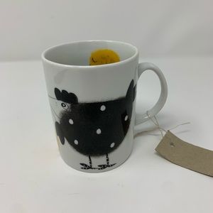 Two Chickens and Yellow Baby Chick Coffee Mug Cup